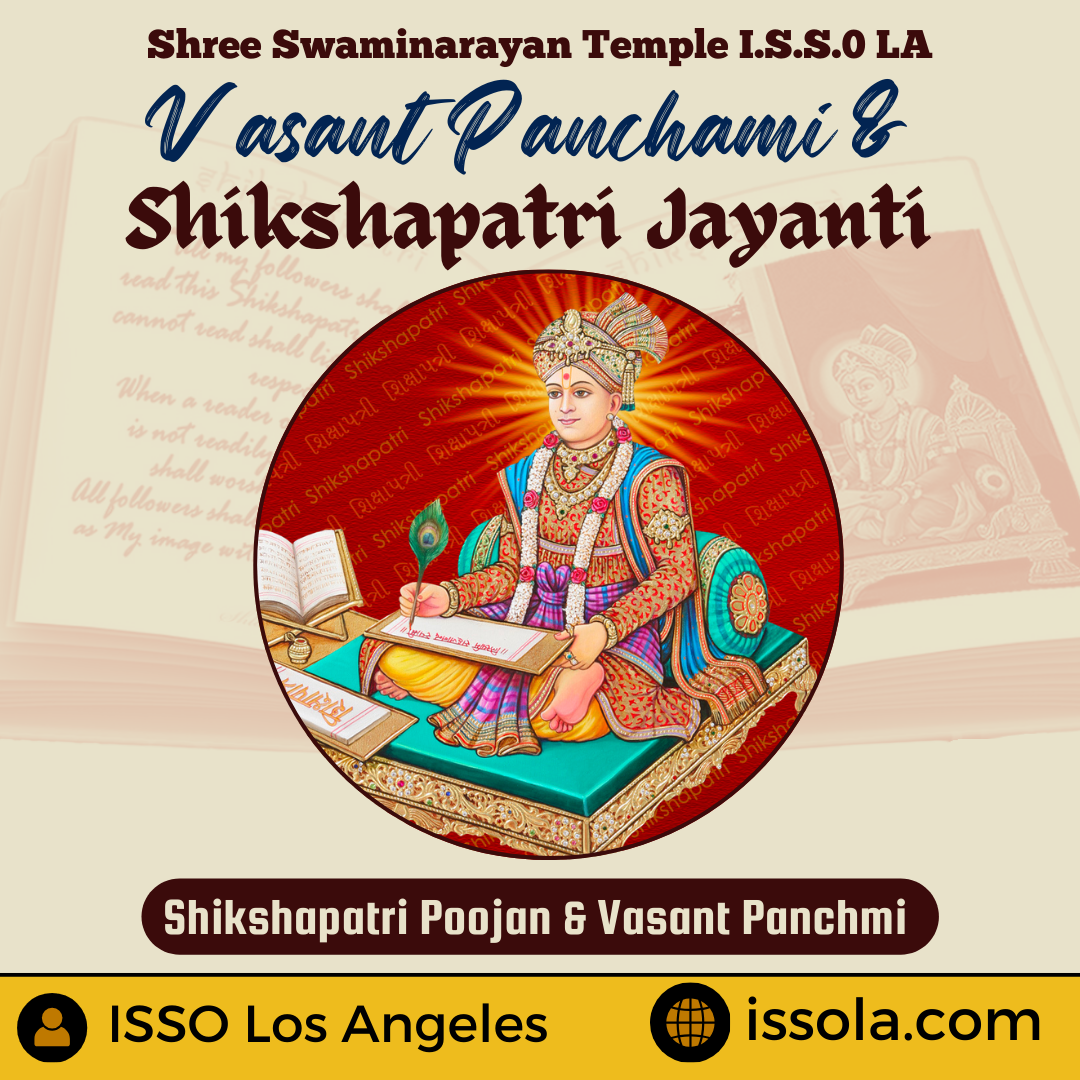 Vasant Panchmi - ISSO Swaminarayan Temple, Norwalk, Los Angeles, www.issola.com